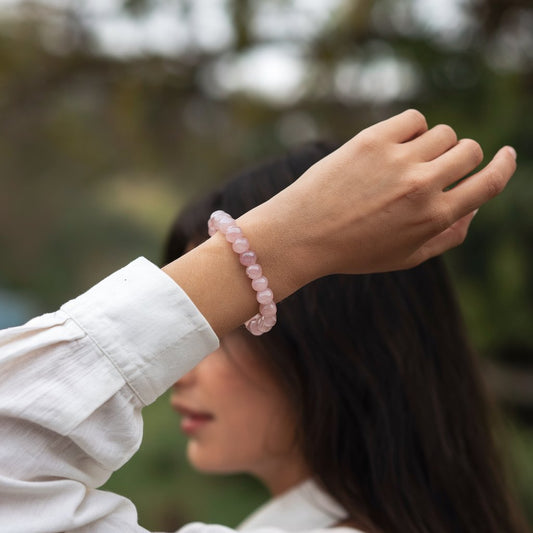 Quartzo rosa redonda